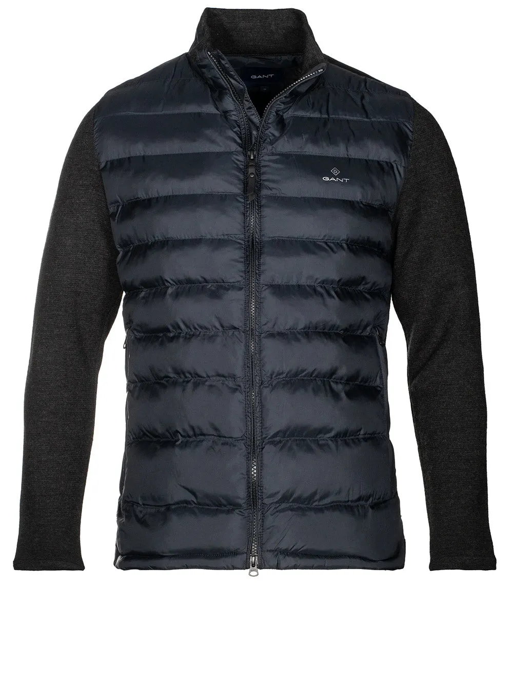 Mixed Media Light Padded Jacket Black