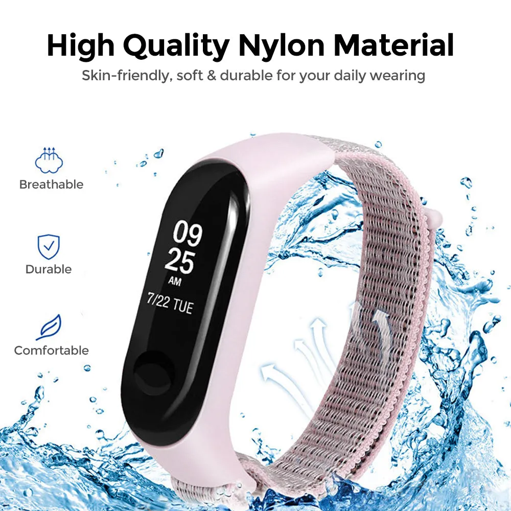 Nylon Straps | Xiaomi Mi Band 7 / 6 / 5 | Storm Grey Cape Blue Black Carbon