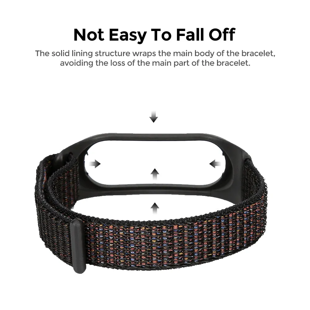 Nylon Straps | Xiaomi Mi Band 7 / 6 / 5 | Storm Grey Cape Blue Black Carbon