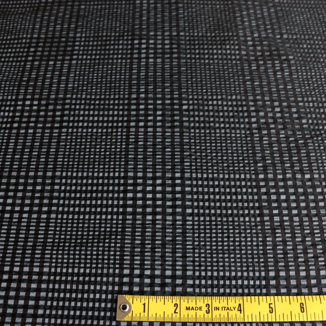 Onyx/Red Check Jacquard