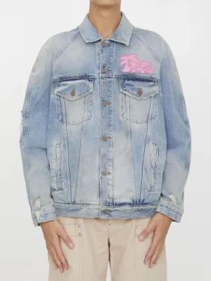 Palm Angels Spray "hunter" Denim Jacket