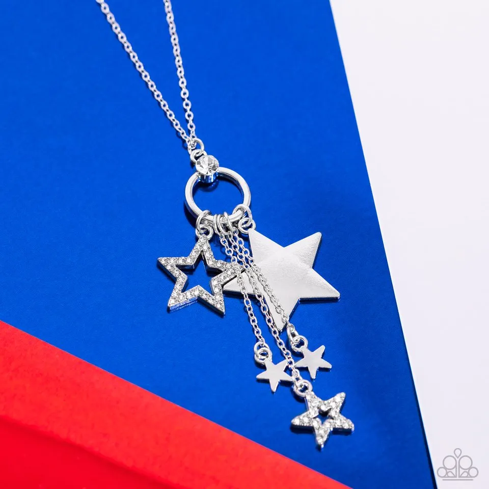 Paparazzi Necklace ~ Starry Statutes - White