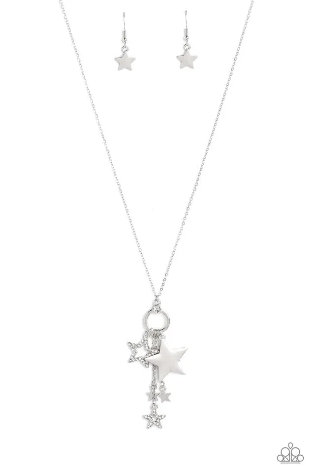 Paparazzi Necklace ~ Starry Statutes - White