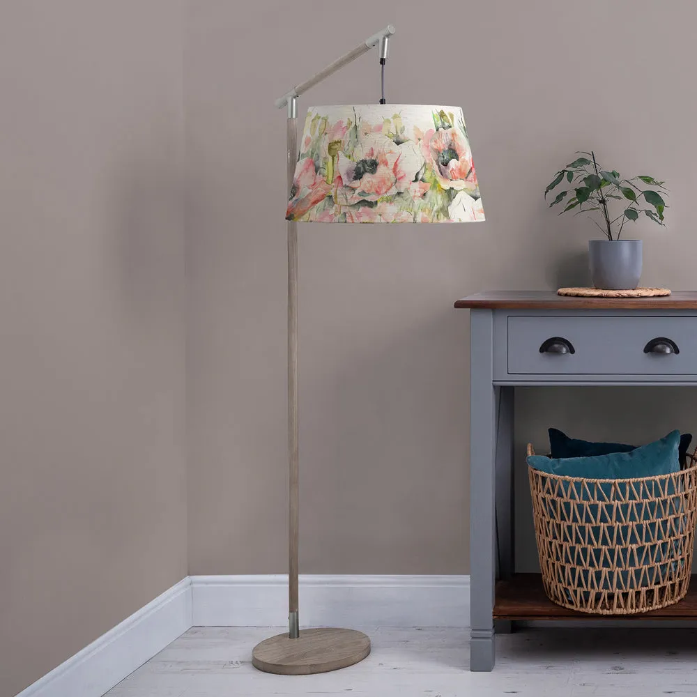 Papavera Quintus Taper & Quintus Complete Floor Lamp Grey/Sweetpea
