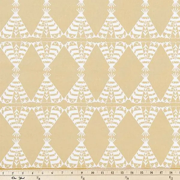 Pow Wow Camel Drapery Fabric by Premier Prints - 30 Yard Bolt
