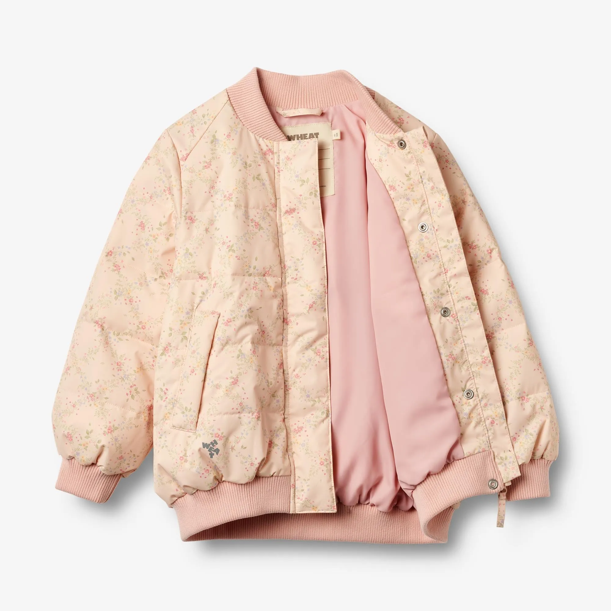 Puffer Jacket Lotte - rose checked flowers
