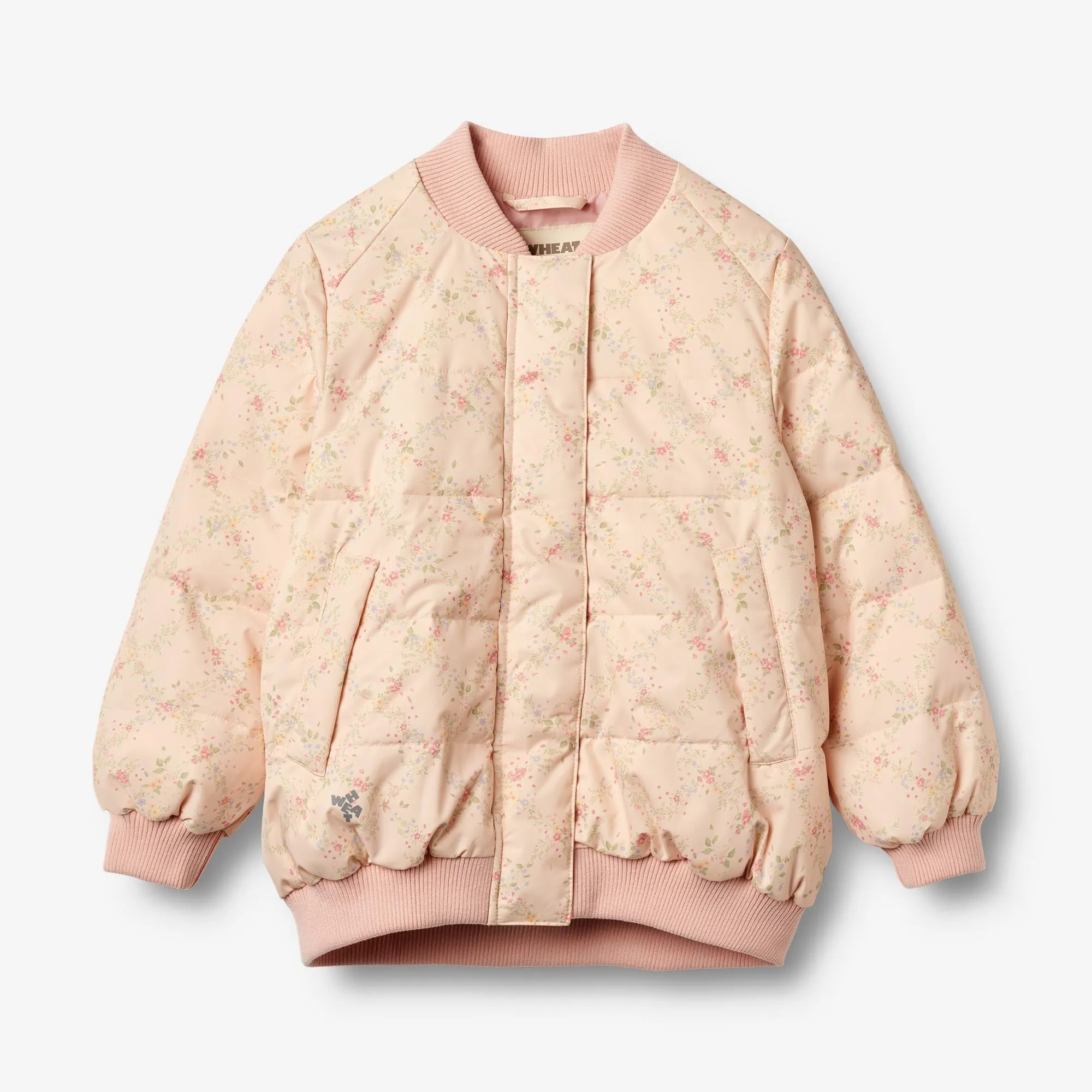 Puffer Jacket Lotte - rose checked flowers