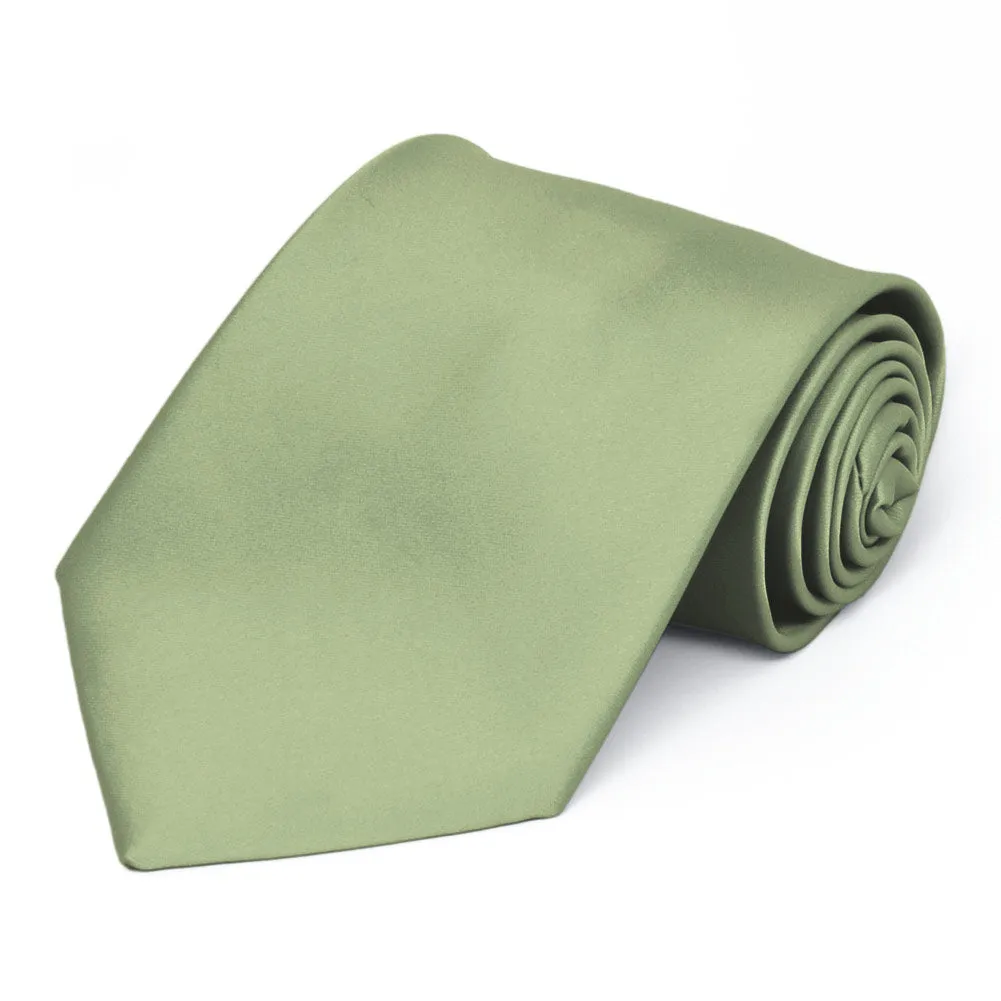 Sage Premium Solid Color Necktie
