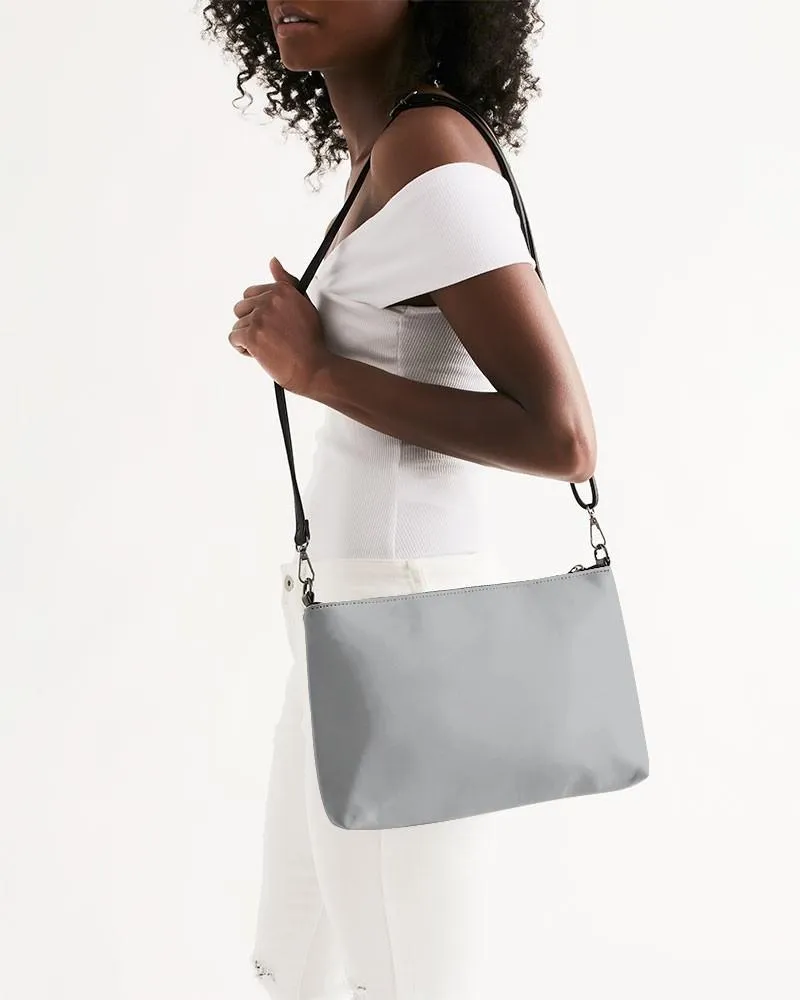 Shaded Pale Gray Zip Pouch | C0M0Y0K30