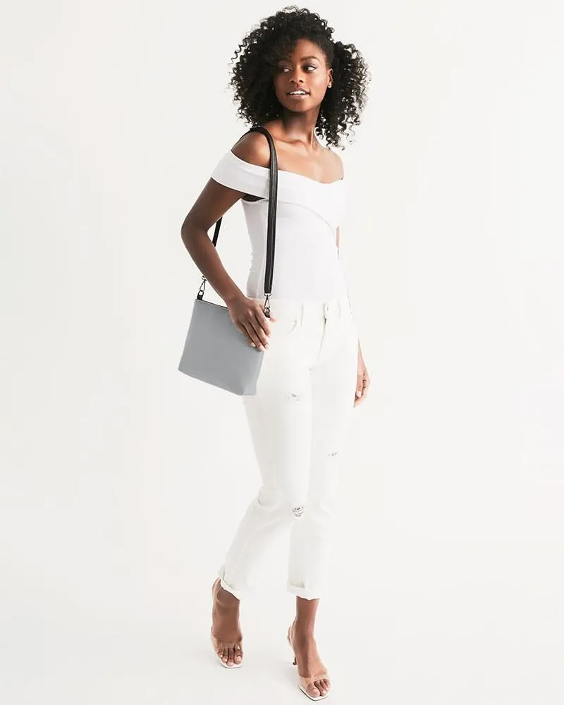 Shaded Pale Gray Zip Pouch | C0M0Y0K30