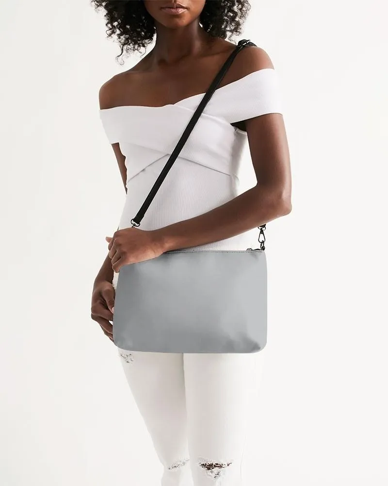Shaded Pale Gray Zip Pouch | C0M0Y0K30