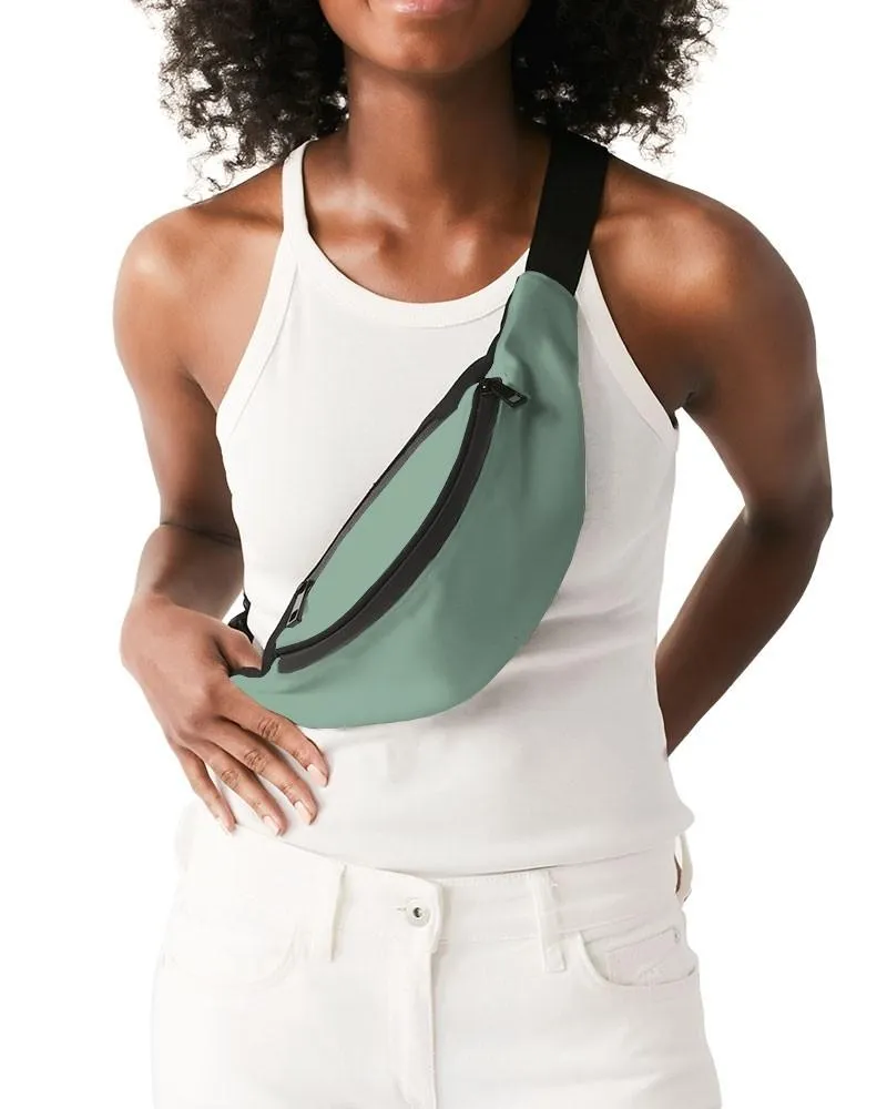 Shaded Pale Pastel Green Gray Belt Bag | C30M0Y30K30
