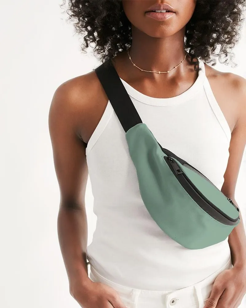 Shaded Pale Pastel Green Gray Belt Bag | C30M0Y30K30