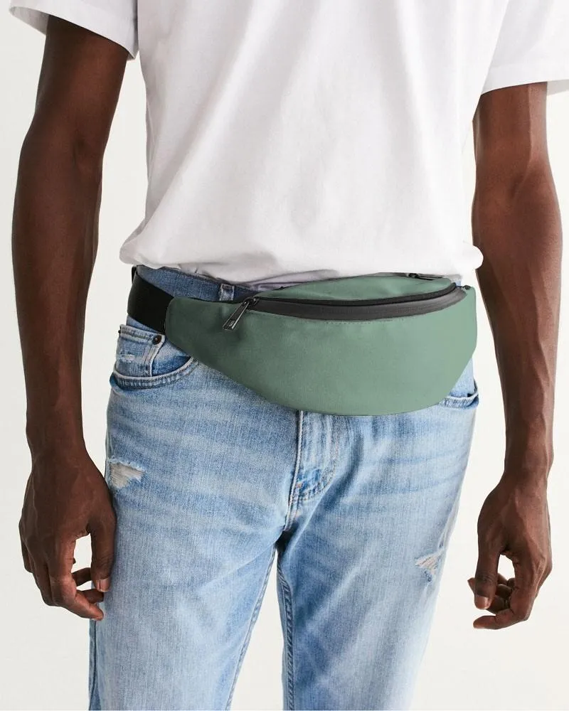 Shaded Pale Pastel Green Gray Belt Bag | C30M0Y30K30