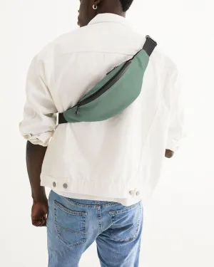 Shaded Pale Pastel Green Gray Belt Bag | C30M0Y30K30