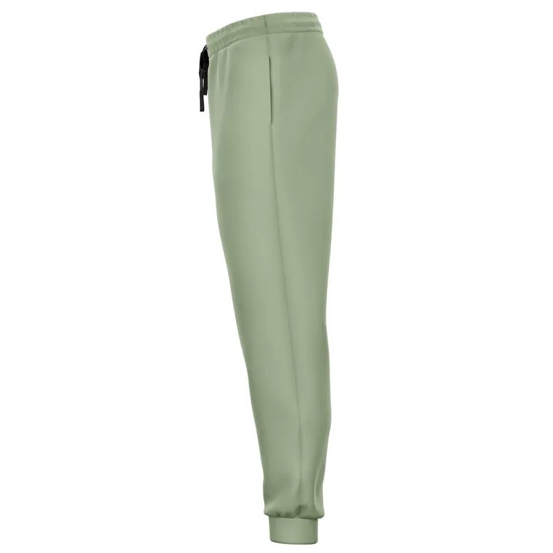 Shaded Pale Pastel Warm Green Gray Joggers | Unisex | with PLUS sizes | C15M0Y30K30
