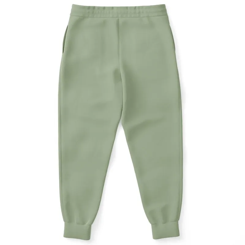 Shaded Pale Pastel Warm Green Gray Joggers | Unisex | with PLUS sizes | C15M0Y30K30