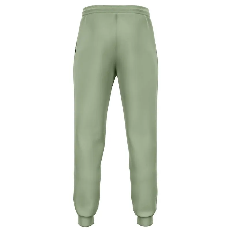 Shaded Pale Pastel Warm Green Gray Joggers | Unisex | with PLUS sizes | C15M0Y30K30