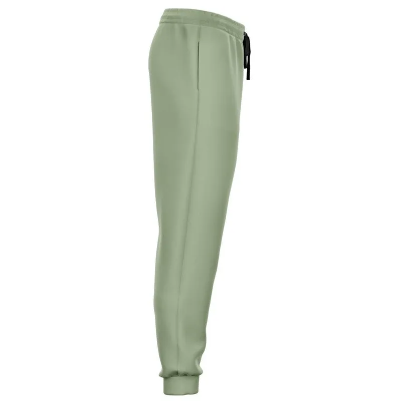 Shaded Pale Pastel Warm Green Gray Joggers | Unisex | with PLUS sizes | C15M0Y30K30