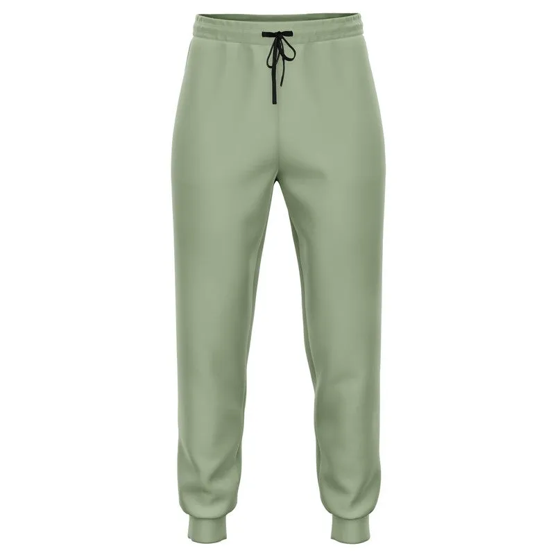 Shaded Pale Pastel Warm Green Gray Joggers | Unisex | with PLUS sizes | C15M0Y30K30