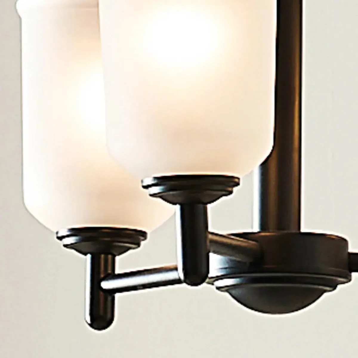 Shailene 18" 3-Light Mini Chandelier with Clear Satin Etched Glass, Black Finish