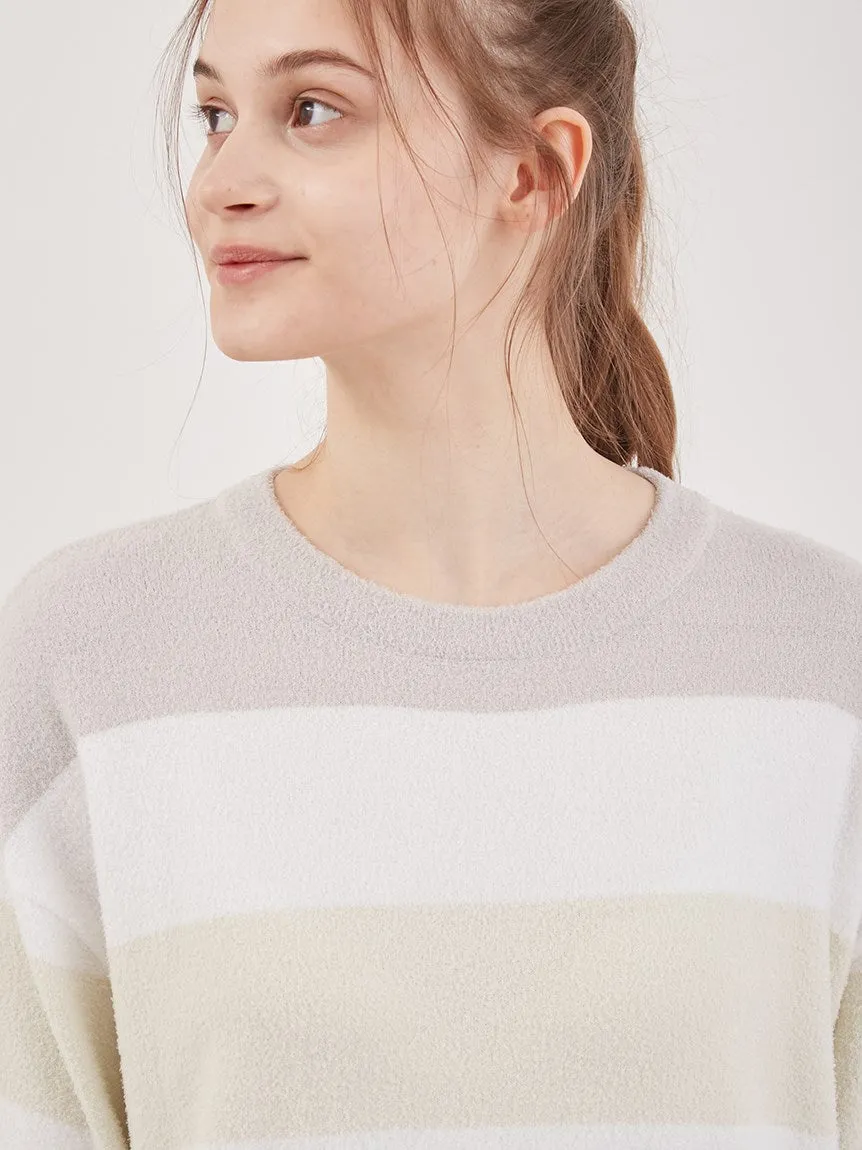 Smoothie Family Border Short-Sleeved Pullover