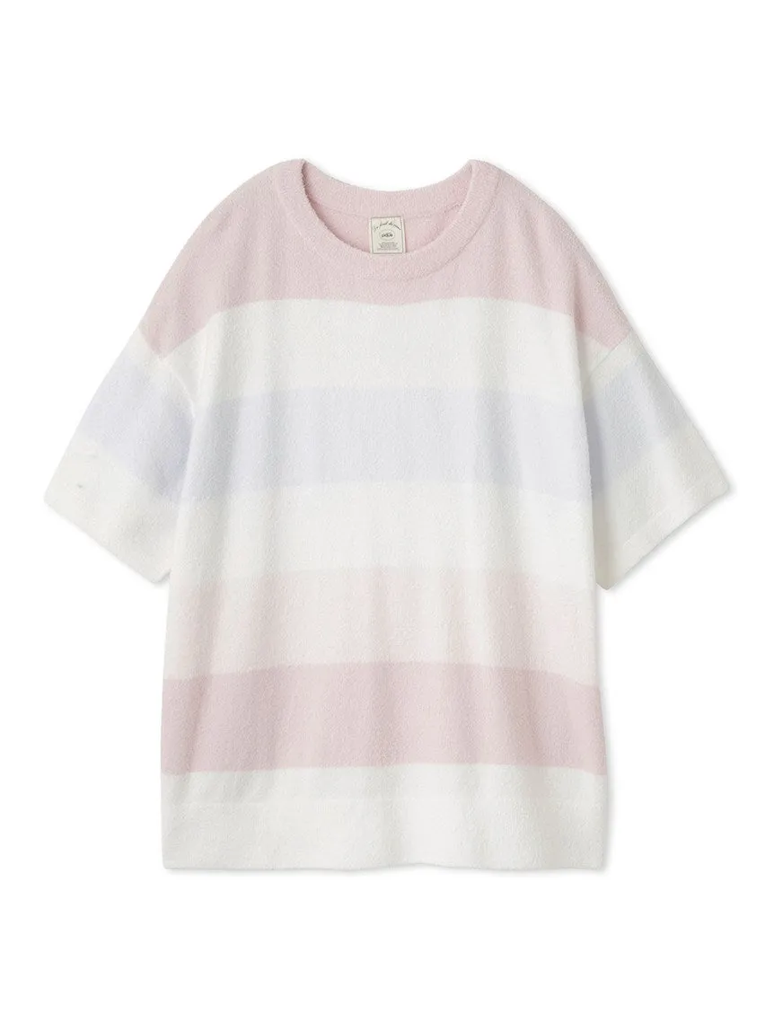 Smoothie Family Border Short-Sleeved Pullover