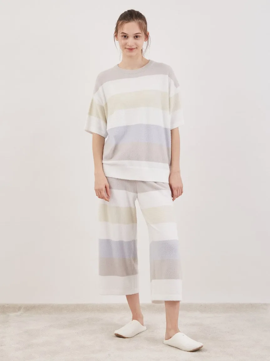 Smoothie Family Border Short-Sleeved Pullover