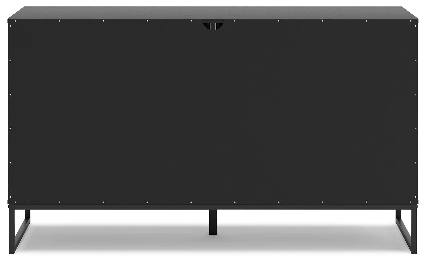 Socalle Full Panel Platform Bed with Dresser and 2 Nightstands in Black