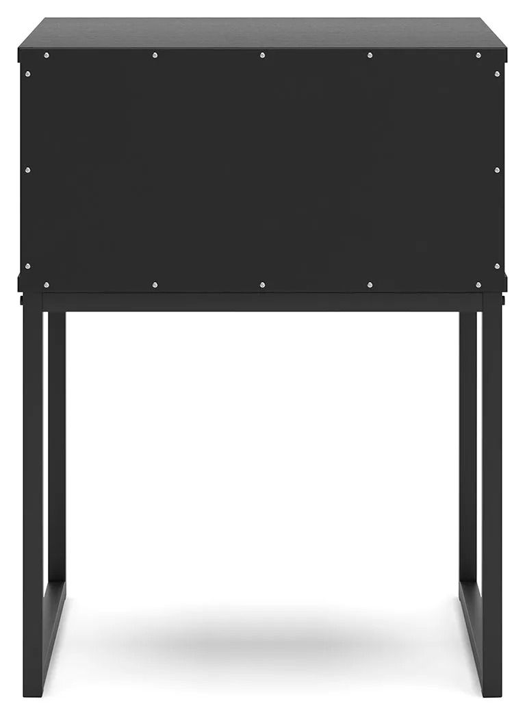 Socalle Full Panel Platform Bed with Dresser and 2 Nightstands in Black