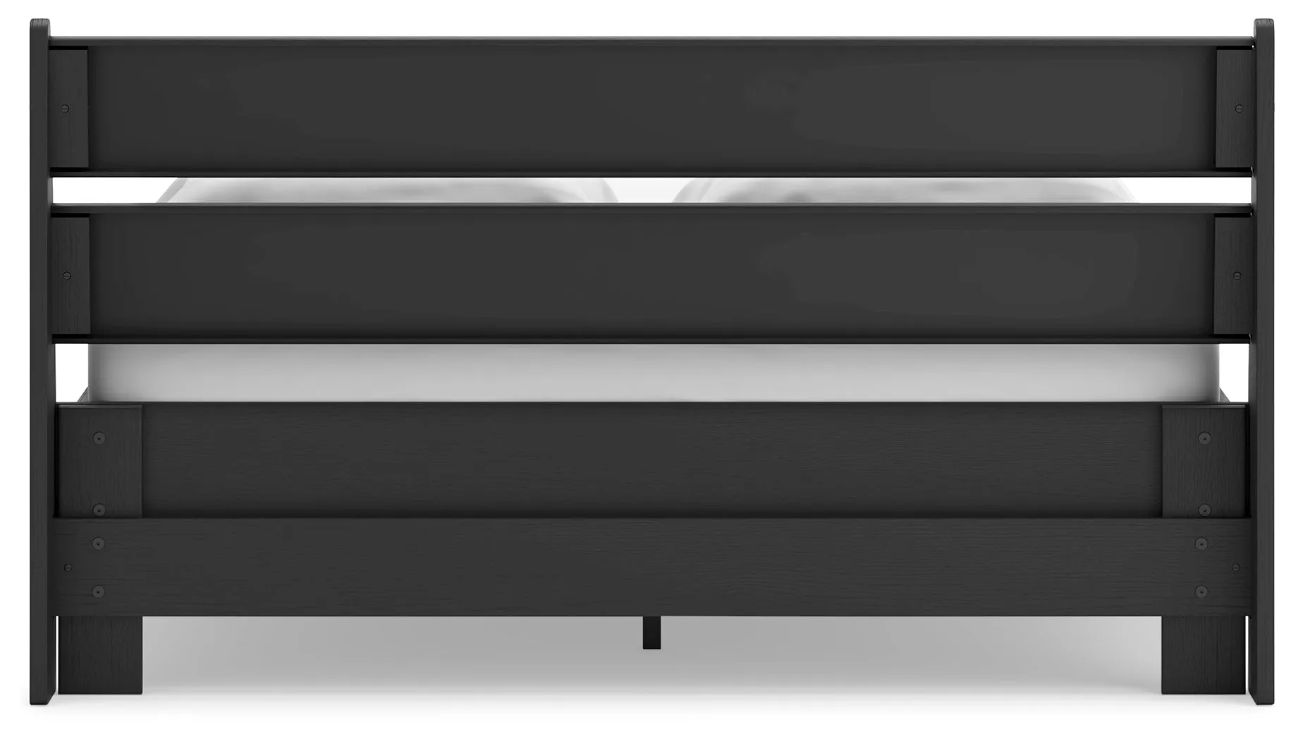 Socalle Queen Panel Platform Bed with Dresser, Chest and 2 Nightstands in Black