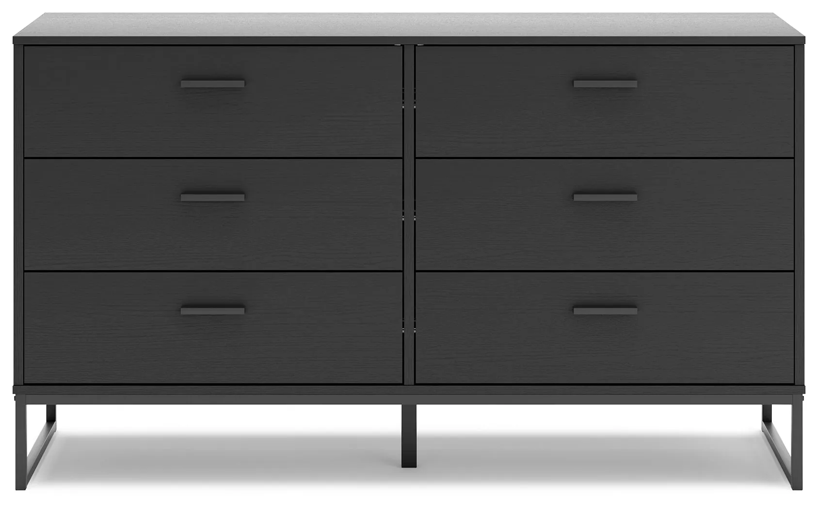 Socalle Queen Platform Bed with Dresser and Nightstand in Black