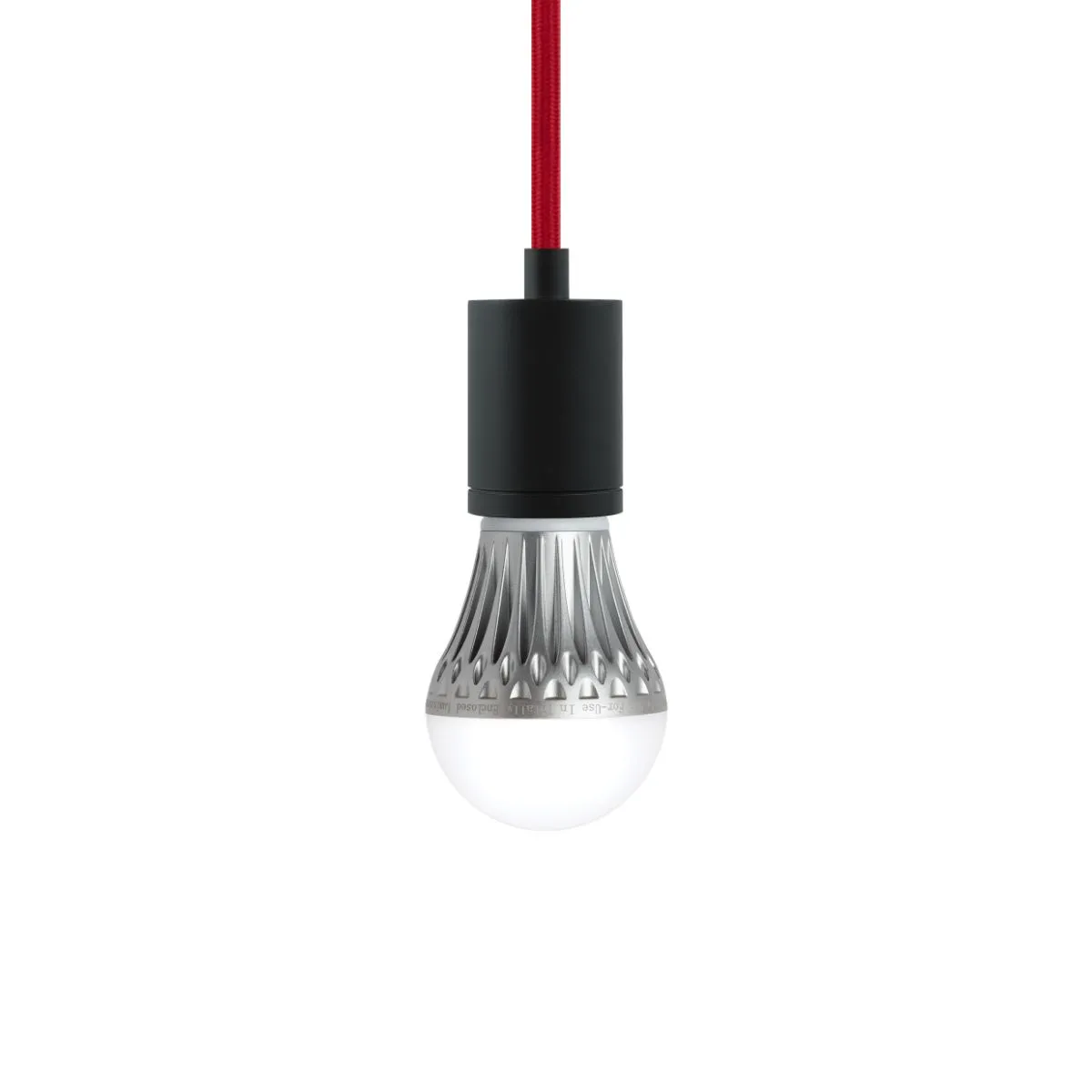 Soco 16 Ft Cord Pendant Light Black Finish Blue Cord