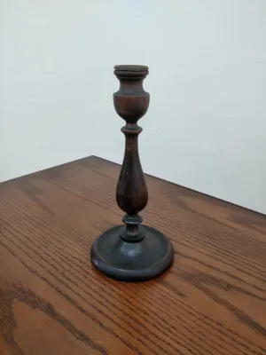 Vintage Solid Wood Candle Holder