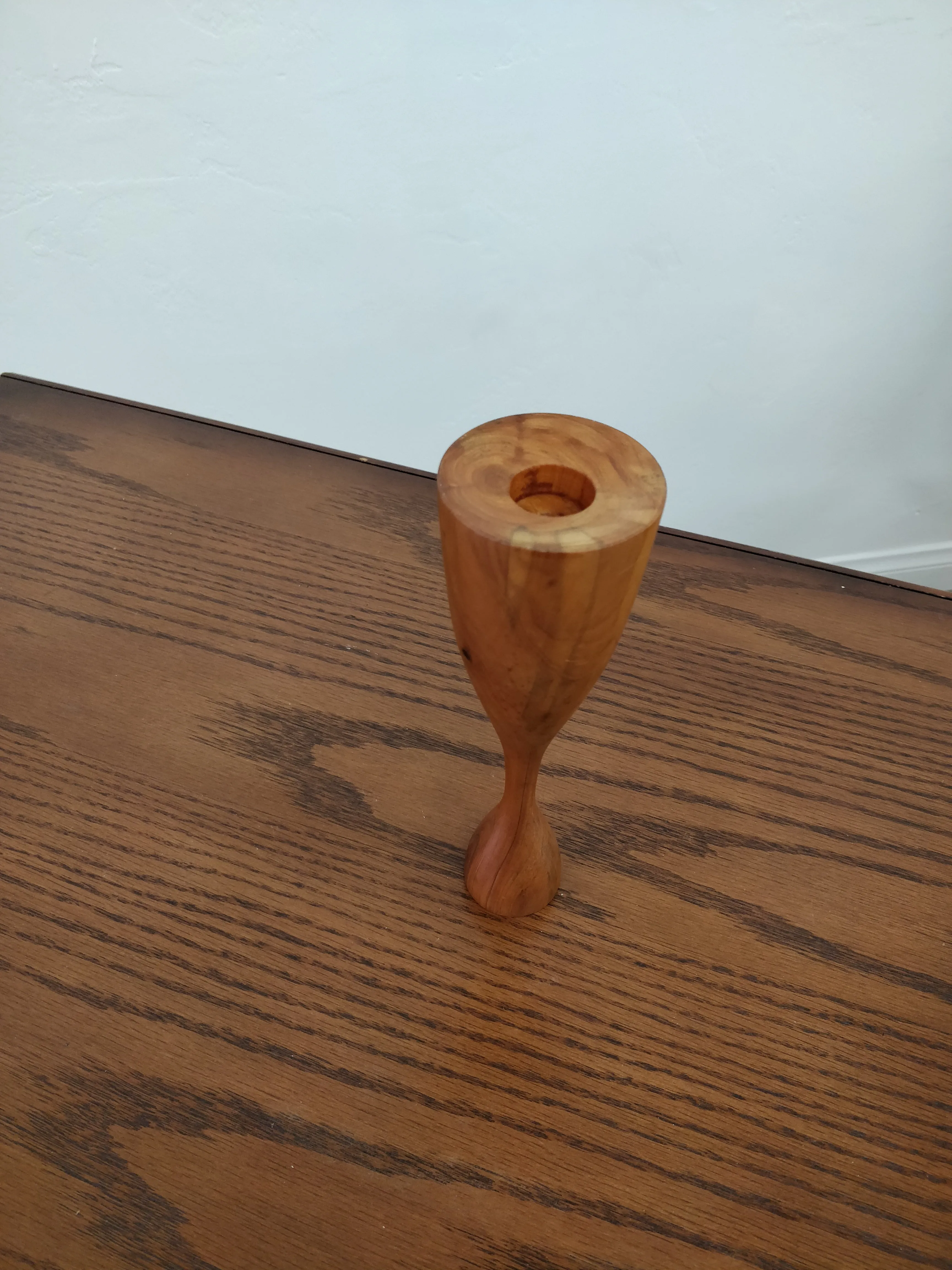 Vintage Solid Wood Candle Holder