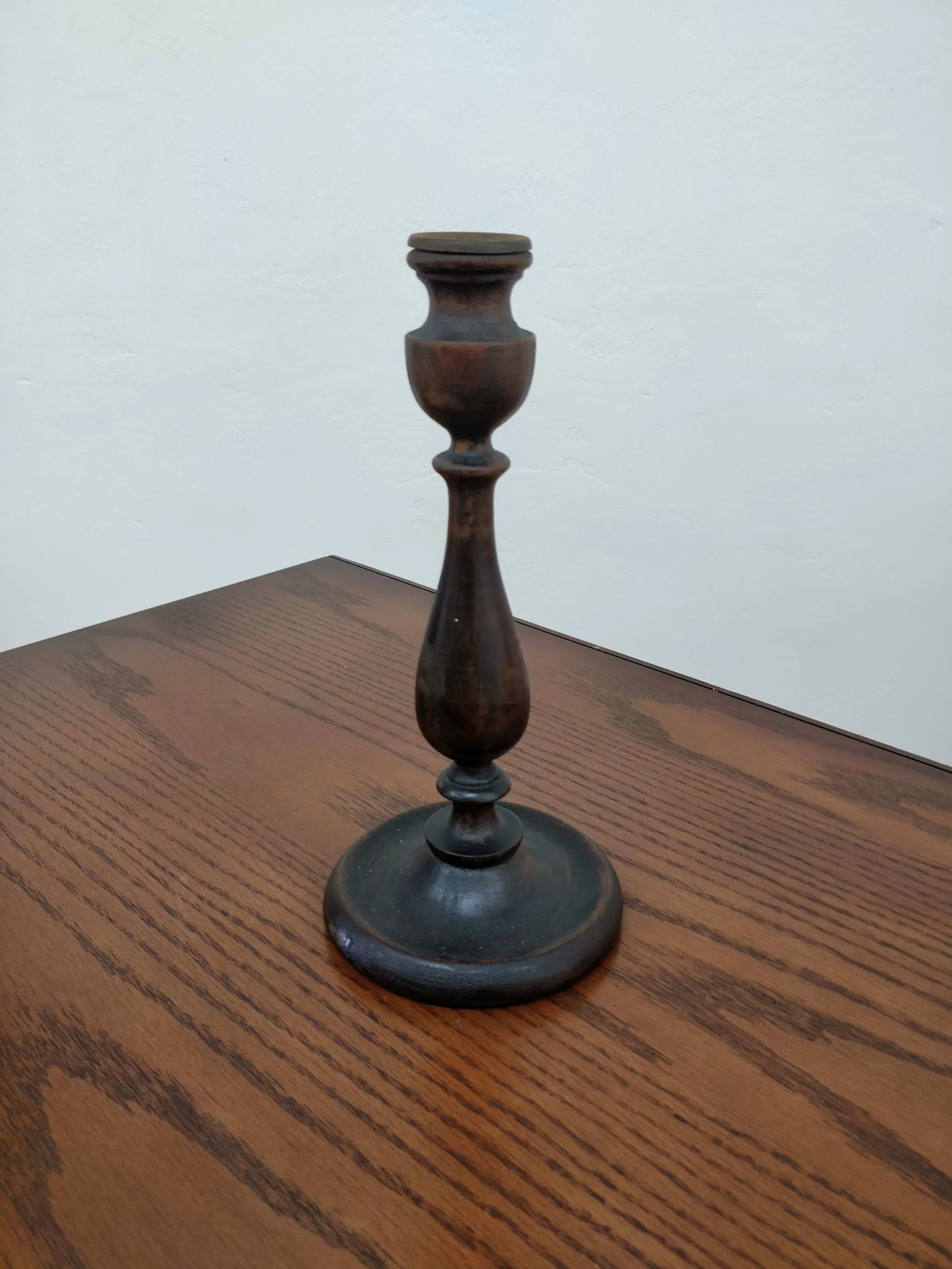 Vintage Solid Wood Candle Holder