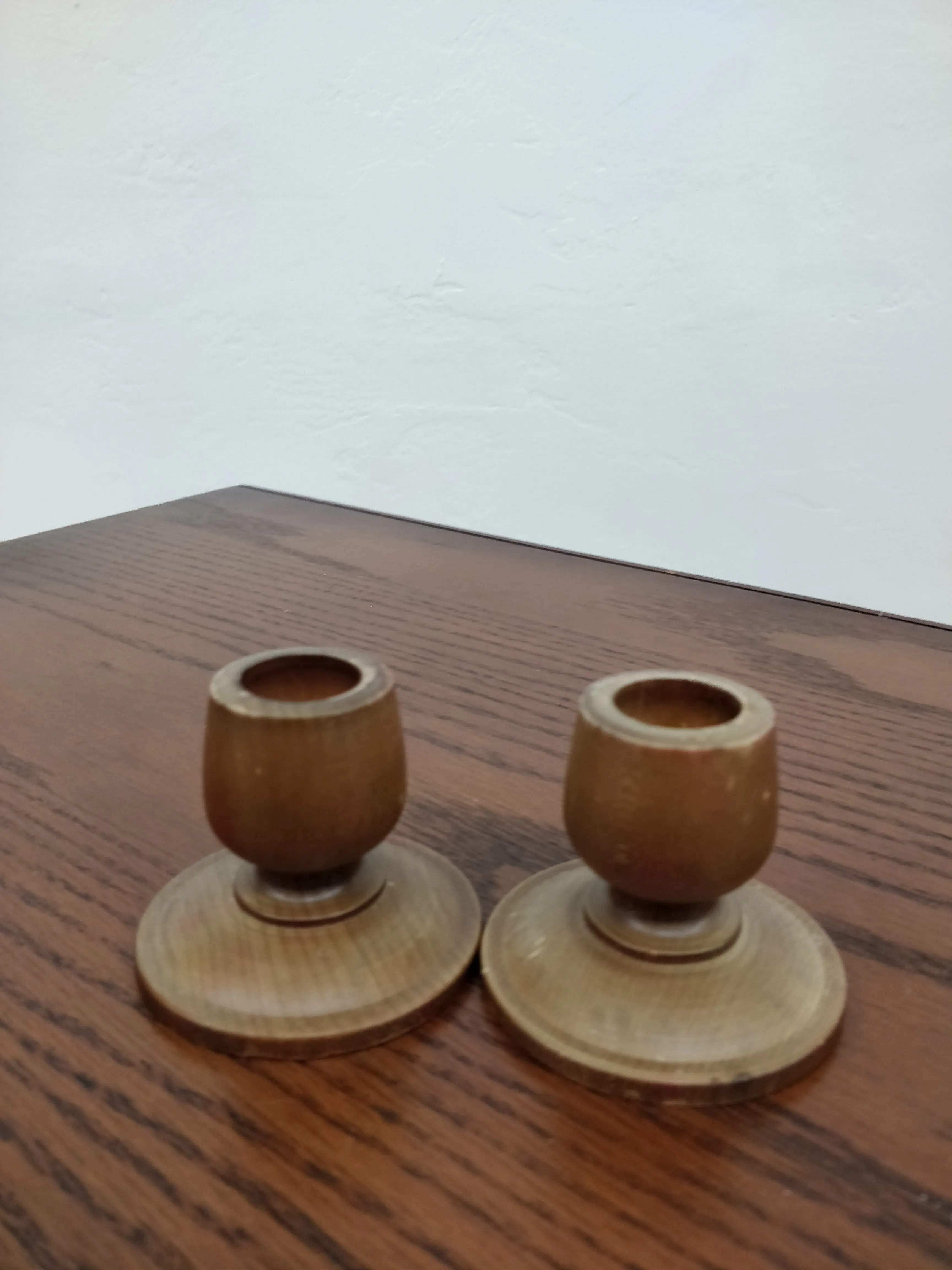 Vintage Solid Wood Candle Holder