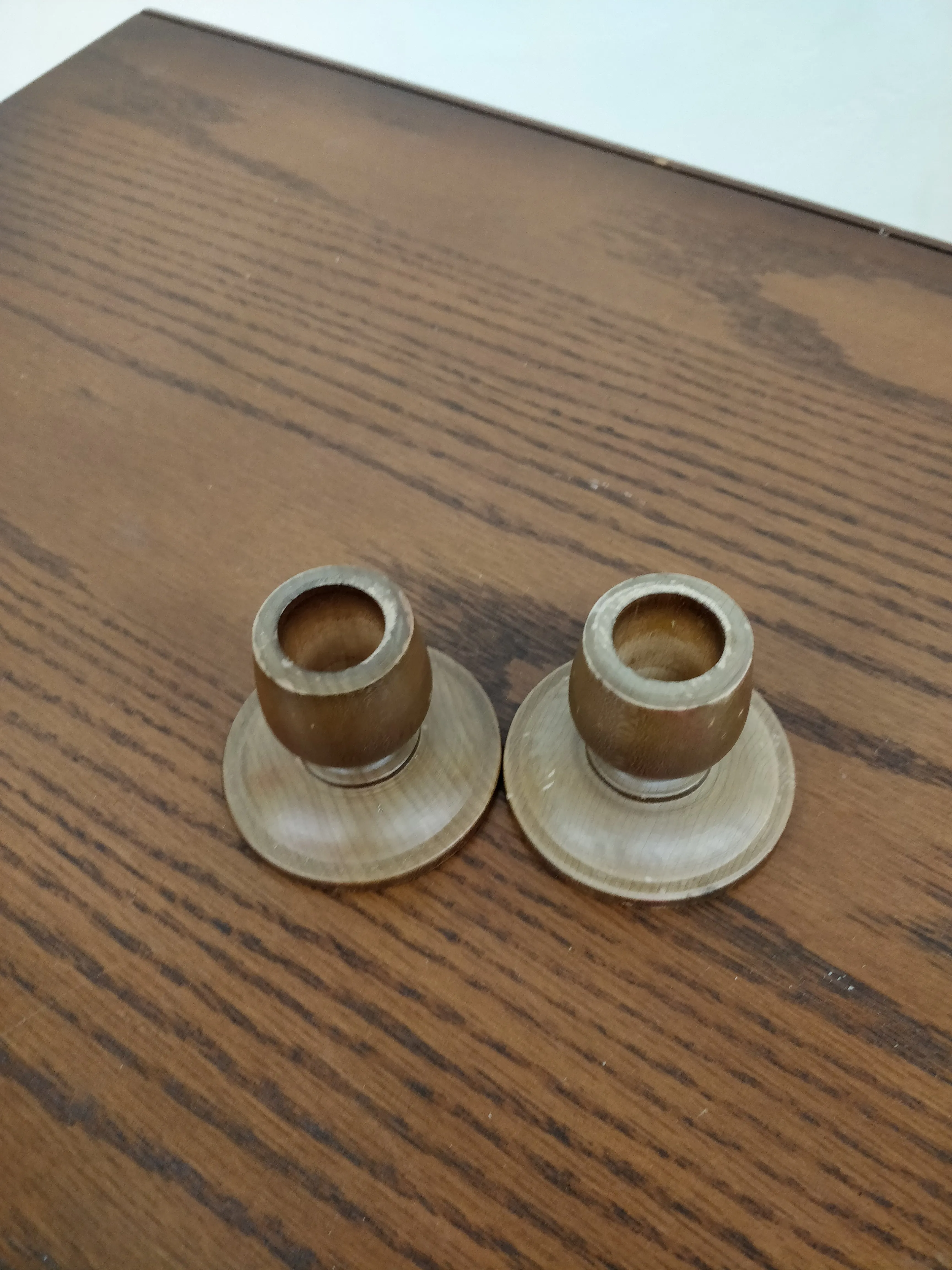 Vintage Solid Wood Candle Holder