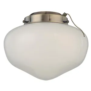 Westinghouse 7785100 LED Schoolhouse Ceiling Fan Light Kit Antique Brass Finish with White Opal Glass