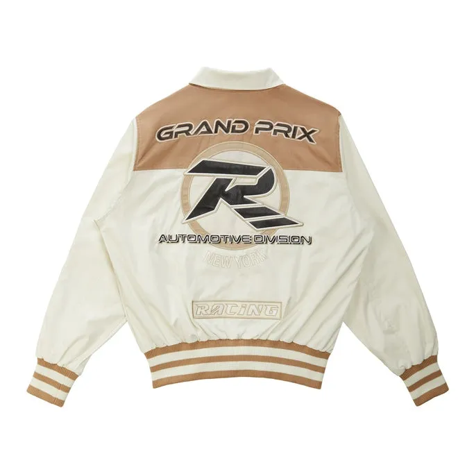 Windbreaker Racing Jacket - Chalk