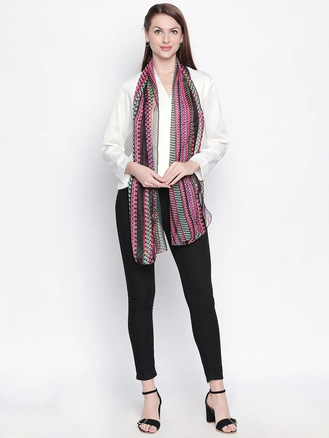 Women Multicoloured Printed Stole