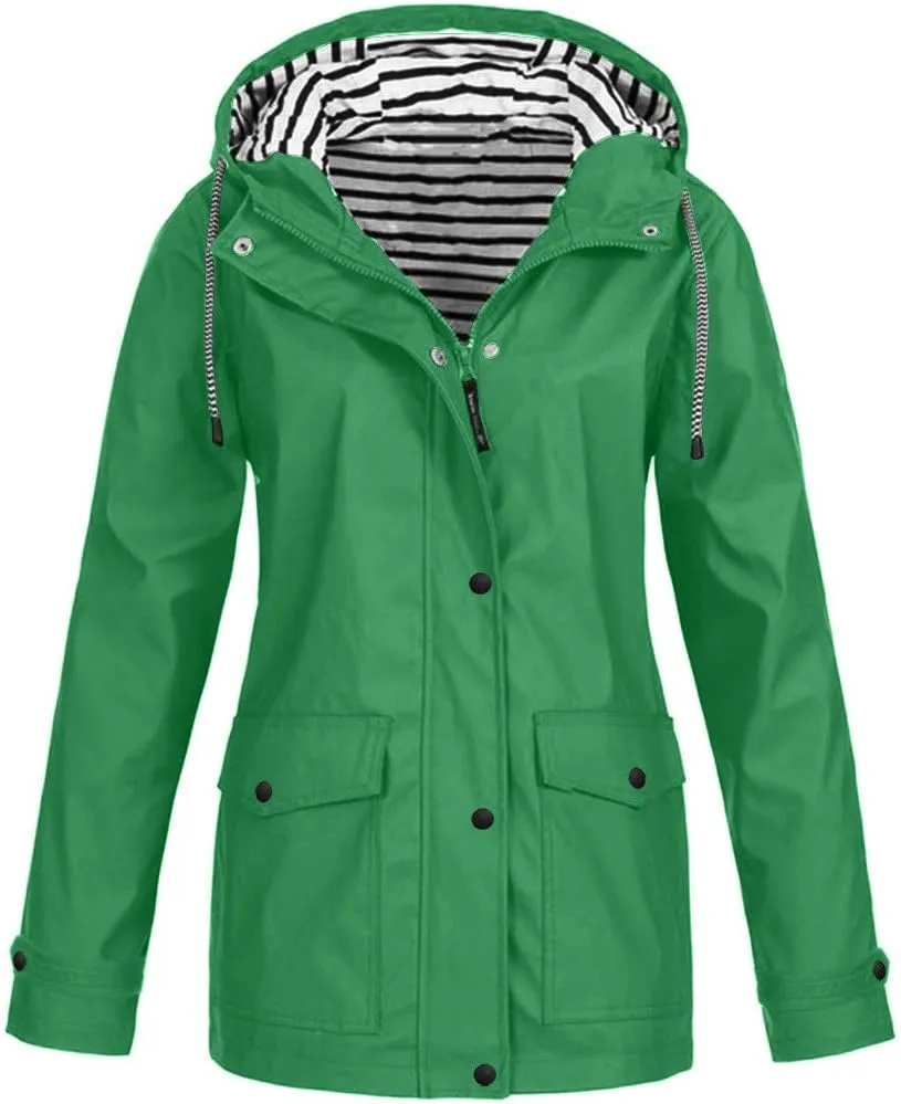 Women's Winter Jacket Quilted Puffer Parka Outdoor Coat Plus Women's Coat Mountain Windbreaker Hooded Raincoat