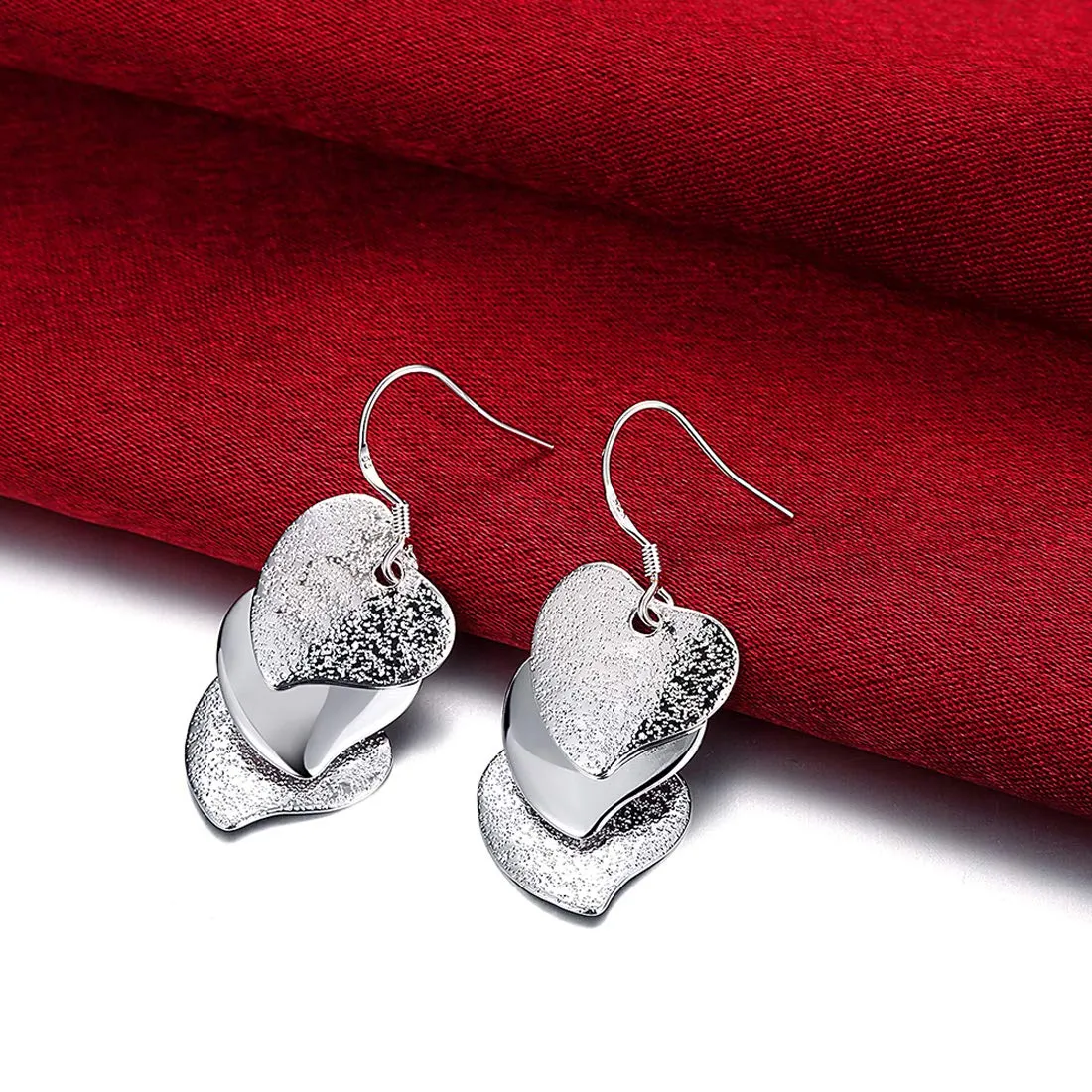 Yellow Chimes Sparkling Heart Designer Alloy Chandelier Earring for Women & Girls